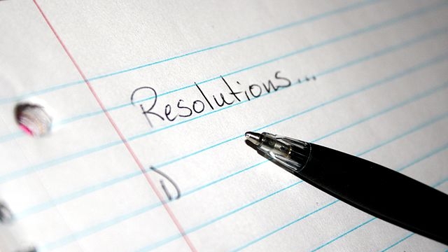 New Year's resolutions