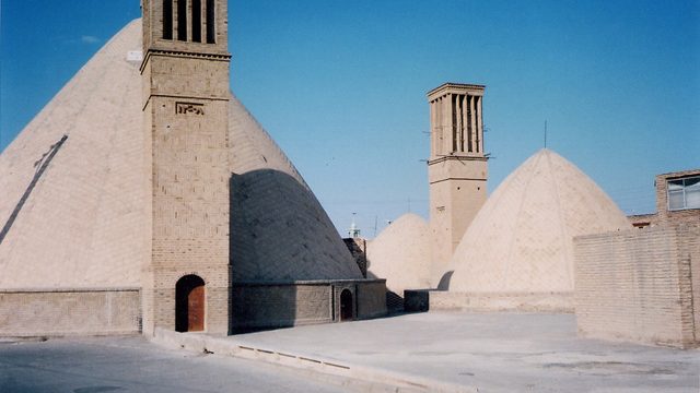 An Ab Anbar cistern in a qanat water system, located in the Iranian desert city of Naeen