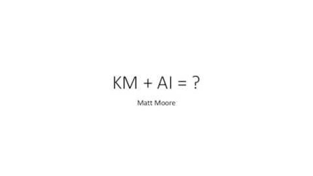 AI+KM=?