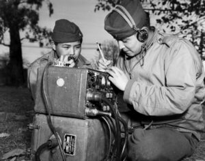 Navajo Indian Code Talkers Preston Toledo and Frank Toledo