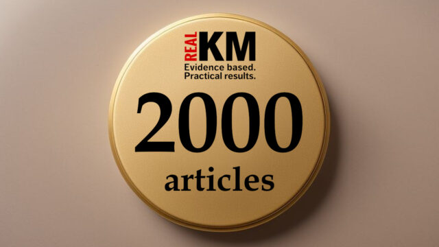 RealKM Magazine 2000 articles, January 2024