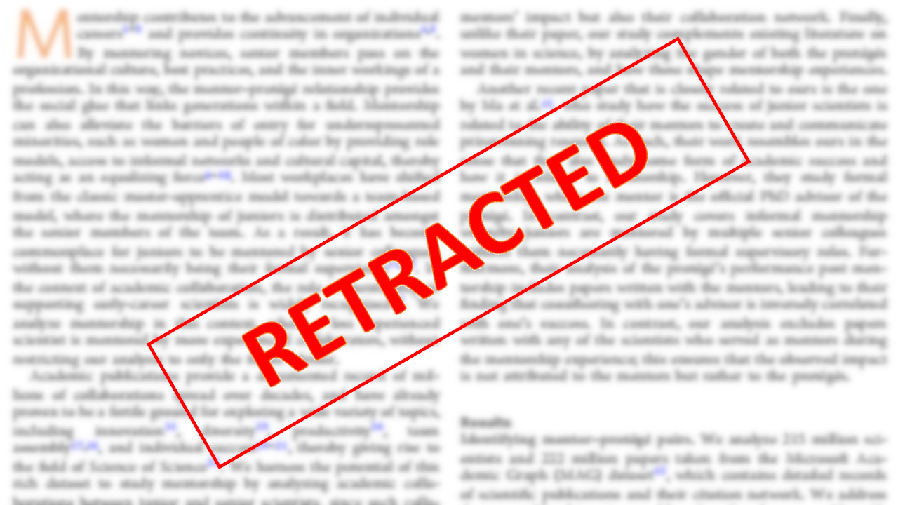 Retracted journal article