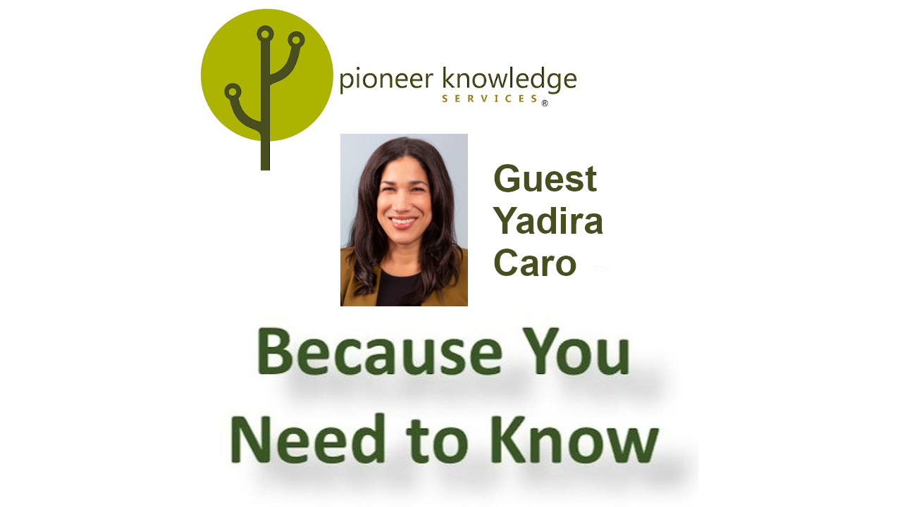 Because You Need to Know – Yadira Caro